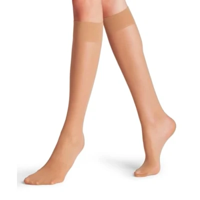 Afbeelding van Falke MATT Deluxe 20 Denier Transparent Kniekousen powder, Dames, Maat: 39 42, Powder