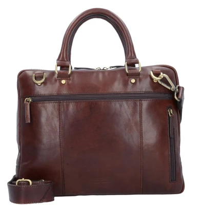 Afbeelding van Leonhard Heyden Cambridge 1 Compartment Briefcase S medium brown Laptoptas