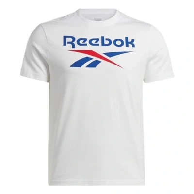 Afbeelding van Reebok RI BIG Stacked LOGO Tshirt print, Heren, Maat: XS, White