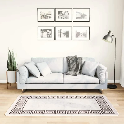 Afbeelding van Vloerkleed wasbaar anti slip 80x150 cm lichtbeige