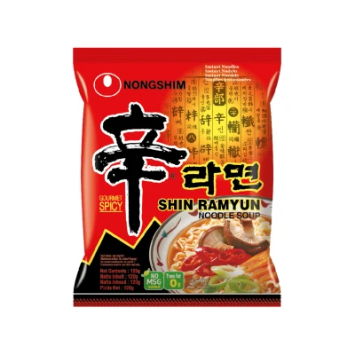 Afbeelding van NONGSHIM Instant Noodle Shin Ramyun 120g x 20stuks Grootverpakking