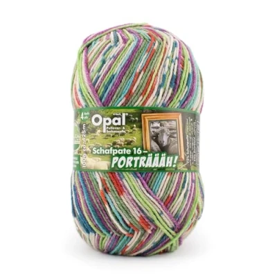 Afbeelding van OPAL Sokkenwol Schafpate 16 Linda de waterrat (425m/100g, 75% scheerwol, 25% polyamide)