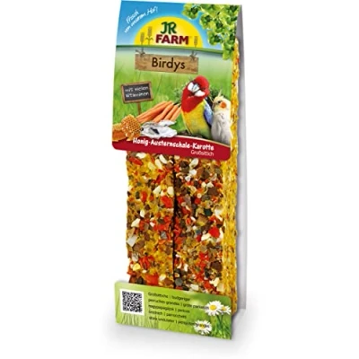 Afbeelding van JR Farm Knaagstick Honing Oesterschelp Wortel 260g