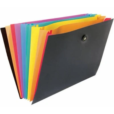 Afbeelding van Viquel Rainbow Class voorordner, liggend model met 8 vakken voorordner