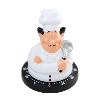 Afbeelding van Bengt EK Design Kookwekker Chefkok 60 minuten Plastic Wit