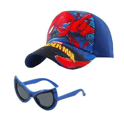 Afbeelding van Spiderman cap met zonnebril pet 50 54 cm