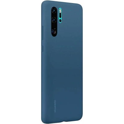 Afbeelding van Huawei P30 Pro Hoesje Siliconen en TPU (zacht) Softcase/Backcover Blauw Telefoonhoesje