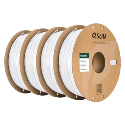 Afbeelding van eSUN PLA filament 1,75 mm, aangepast voor 3D printer, maatnauwkeurigheid +/ 0,03 1 kg (2,2 lb) spoel printing printers (Koel Wit, 4KG)