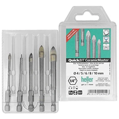 Afbeelding van Heller QuickBit® CeramicMaster 24942 Glas en keramiekborenset 5 delig 1/4 (6.3 mm) 1 set(s)