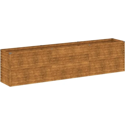Afbeelding van vidaXL Plantenbak verhoogd 291x50x69 cm cortenstaal