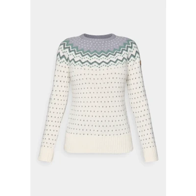 Afbeelding van Ovik Knit Sweater Dames Chalk White Flint Grey 000 L Kleurloos Outdoor Trui