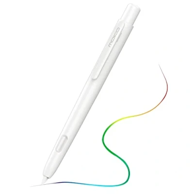 Afbeelding van MoKo Holder Case Compatible with Apple Pencil Pro, 2nd Generation, Retractable Protective Cover Sturdy Clip, Hard PC Case, Support Double Tap, White