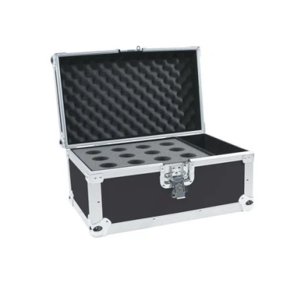 Afbeelding van Roadinger microfoon flightcase voor 12 microfoons, Zwart