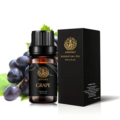 Afbeelding van aromatherapie druiven etherische olie voor luchtbevochtiger, 100% pure geurende diffuser, geurkit thuis, 10ml druivenolie zeep maken