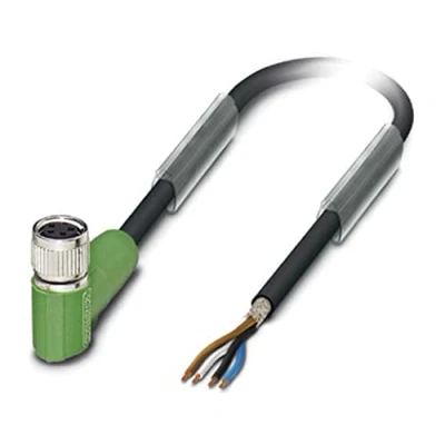 Afbeelding van Phoenix Contact 1521986 Sensor/actuator connector, geassembleerd M12 Aantal polen: 4 Bus, haaks 5.00 m 1 stuk(s)