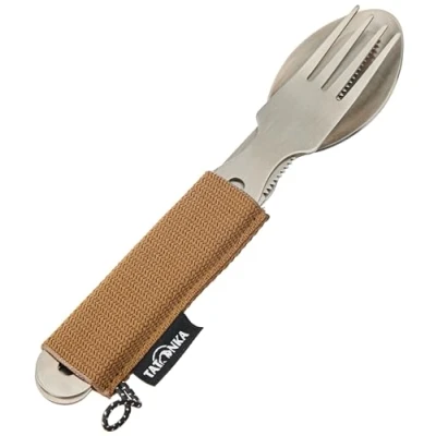 Afbeelding van Tatonka Cutlery Set 1 (3 delig) campingbestek van roestvrij staal bestaande uit mes, vork en lepel