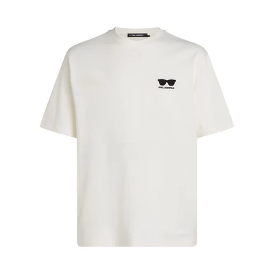 Afbeelding van KARL Lagerfeld Sunglasses Tshirt basic, Heren, Maat: XXL, Cannoli cream