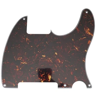 Afbeelding van Musiclily 5 Schroefgaten Gitaar Tele Slagplaat Blank voor Fender USA/Mexican Telecaster Esquire, 4 laags Tortoise Shell