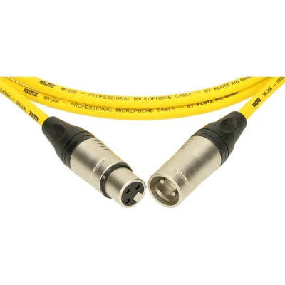 Afbeelding van Klotz M1K5FM0100 Microfoonkabel geel 1 m