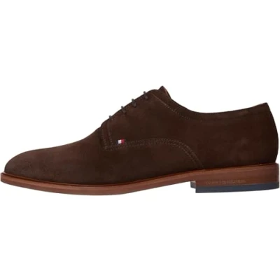 Afbeelding van Tommy Hilfiger SHOE Veterschoenen, Heren, Maat: 40, Legacy brown Veloursleer