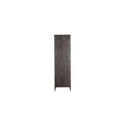 Afbeelding van New Gravure Hoge Kast Met Lade Essen Espresso