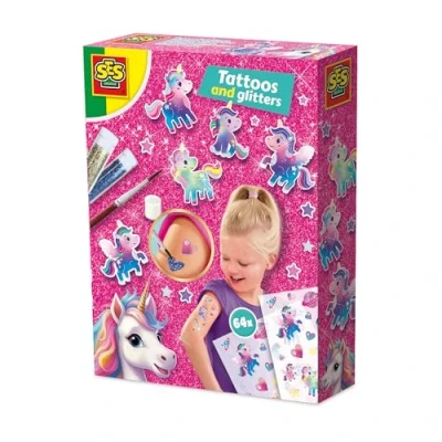 Afbeelding van SES Unicorn Tattoos en glitters