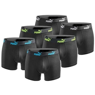 Afbeelding van PUMA Basic Black Limited Edition Boxershort voor heren, 6 stuks, New Tripple Black, L