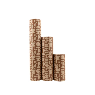 Afbeelding van Cadeaupapier Moons Chestnut Bruin 30 cm x 200 m per rol van meter