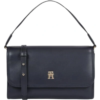 Afbeelding van Tommy Hilfiger Monotype Shoulder Handtas, Dames, Maat: One Size, Space blue