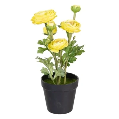 Afbeelding van Decoratieve plant Polyester Polyethyleen Ijzer Bloem 12,5 x 37 cm