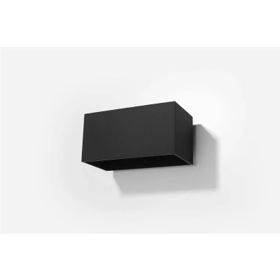 Afbeelding van Sollux wandlamp Quad 2 lichts 12 x10 cm zwart
