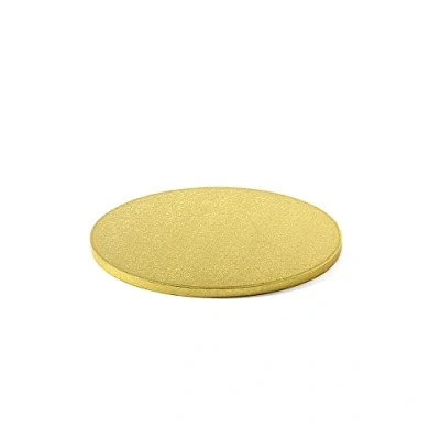Afbeelding van 0931703 DECORA Ronde taartplaat GOUD CM 26X1,2 H