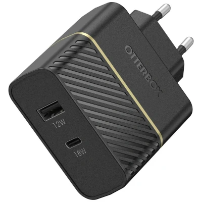 Afbeelding van Otterbox Premium Fast Charge Wall Charger (Propack) GSM lader Met snellaadfunctie USB A, C Zwart