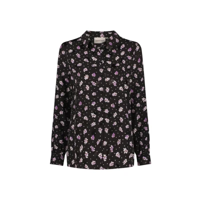 Afbeelding van Fabienne Chapot dames Lot blouse met bloemenprint in de kleur Zwart, maat: 34
