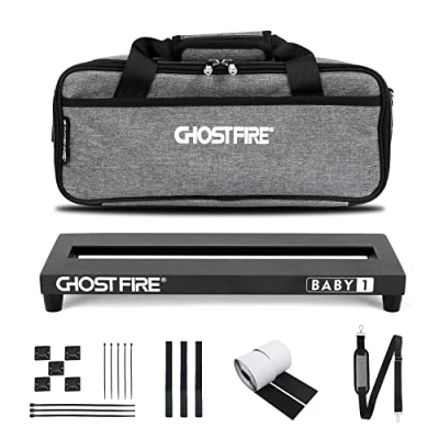 Afbeelding van Ghost Fire Gitaar Pedaal Board Aluminiumlegering 1 lb Effect Pedalboard 13.7&quot;x5.5&quot;x1.9&quot; met draagtas, V serie (V BABY 1)