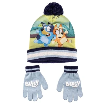 Afbeelding van Muts en Wanten Bluey Blauw