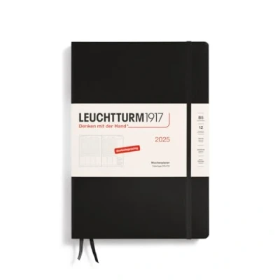 Afbeelding van LEUCHTTURM1917 370580 Weekplanner Composition (B5) 2025, zwart, Duits
