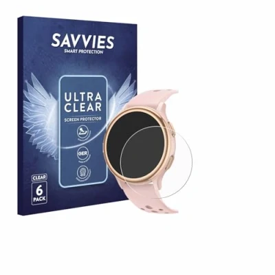 Afbeelding van Savvies Screenprotector voor Sanorum G53 1.27&quot; Folie Beschermfolie transparant (6 Stuks)