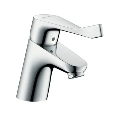Afbeelding van Hansgrohe focus eengreeps care wastafelmengkraan 70 met verlengde greep zonder wastegarnituur chroom 31914000