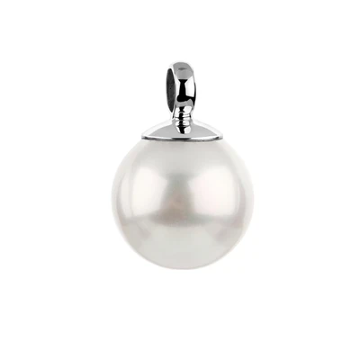 Afbeelding van Nenalina Dames Hanger Basis Klassiek met schelpkern parel in 925 sterling zilver