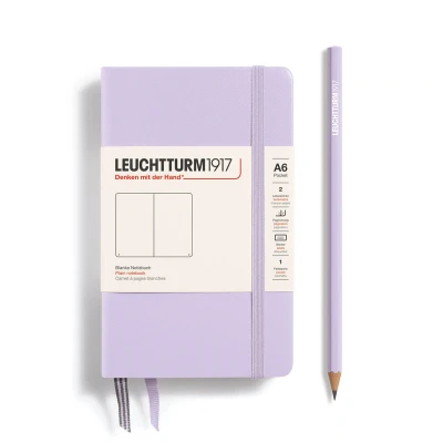 Afbeelding van Leuchtturm Notitieboek A6 Hardcover Lila Blanko