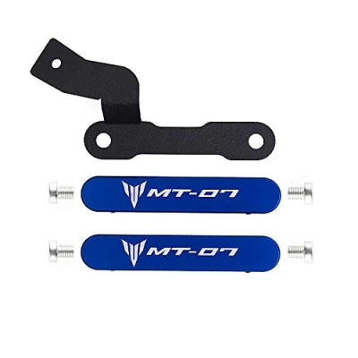 Afbeelding van Oldbones Aluminium Voetsteun Cover Passenger Footpeg Verwijderen Kit Met Schroeven Voor MT07 FZ07 2014 2017 in Blauw