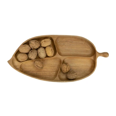 Afbeelding van Krumble Serveerplank Bladvorm Hout