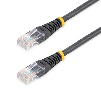 Afbeelding van StarTech 15m Cat5e Black Molded Patch Cable