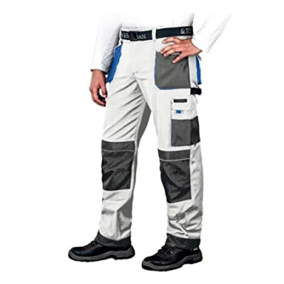 Afbeelding van Leber&amp;Hollman LH FMN T_WSN52 Beschermende broek, wit grijs blauw, 52 maten