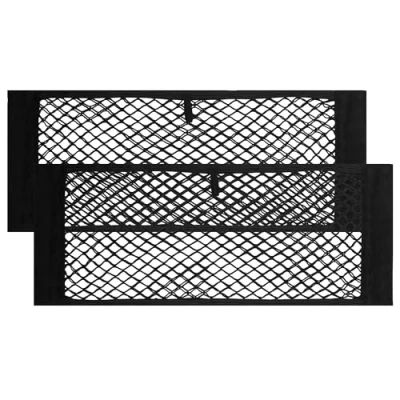 Afbeelding van Vicera Kofferbaknettas met klittenband organizer net voor auto/SUV het bewaren en opbergen 60 x 25 cm set van 2