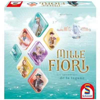 Afbeelding van Schmidt Spiele Mille Fiori Les slendeurs de la lagune bordspel Franse uitgave