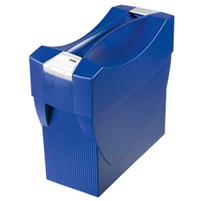Afbeelding van Han Hangmappenkoffer Swing blauw/grijs