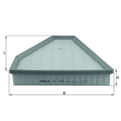 Afbeelding van Luchtfilter MAHLE ORIGINAL LX 1478