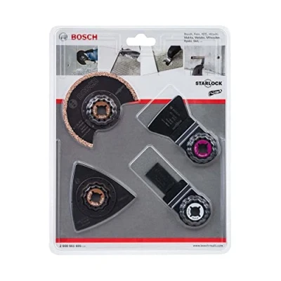 Afbeelding van Bosch Accessories tegelset 4 delig (specie en tegellijm, Starlock, accessoire voor multifunctioneel gereedschap)